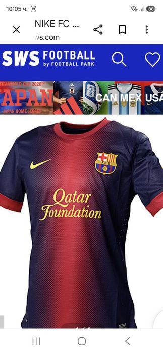 Nike Barcelona-Ориг. Тениска