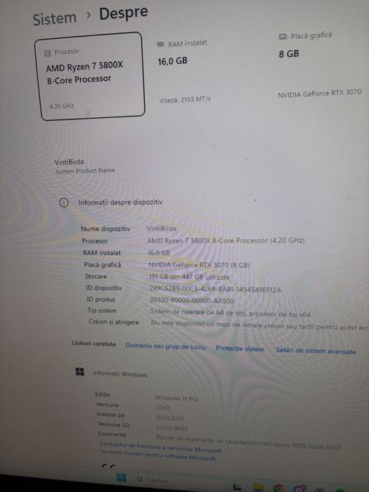 Pc ryzen 7 5800x rtx 3070