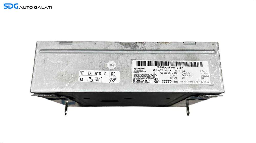 Amplificator Modul Unitate Audio Radio Navigatie Audi A6 C6 2005 - 2011 Cod 4F0035541E [L5971]