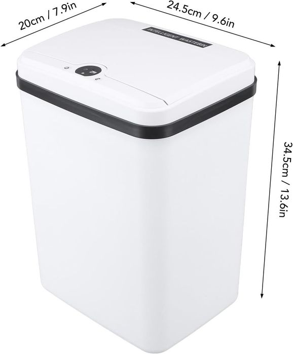 Кош за отпадъци с сензор за вдигане на капака за кухня и баня