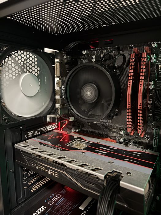 Геймърски компютър Ryzen 3600/RX580 8GB/8 ram/128 nvme/500GB HDD/650W