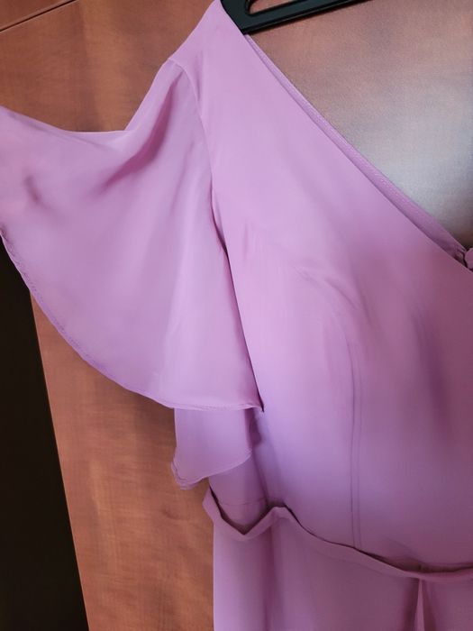 розова рокля 54 размер