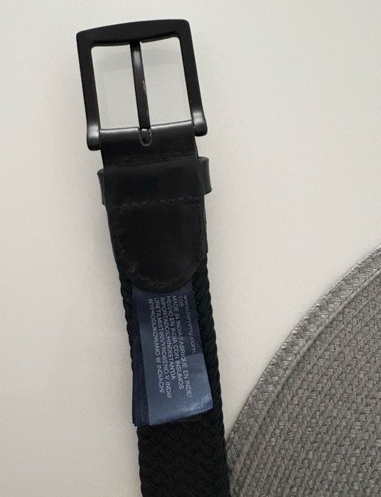 Curea din textil impletit Tommy Hilfiger 105 cm