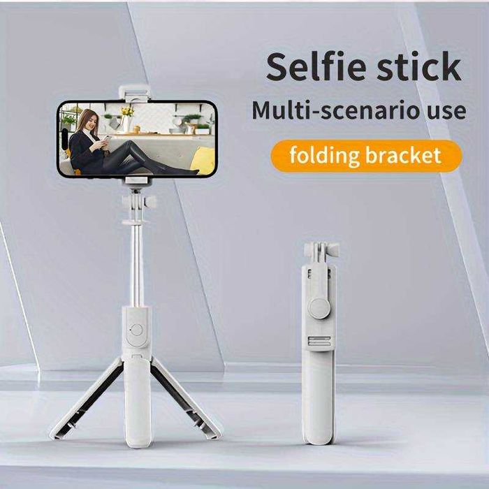 Tripod Selfie Stick + husa iPhone 15 Pro Max