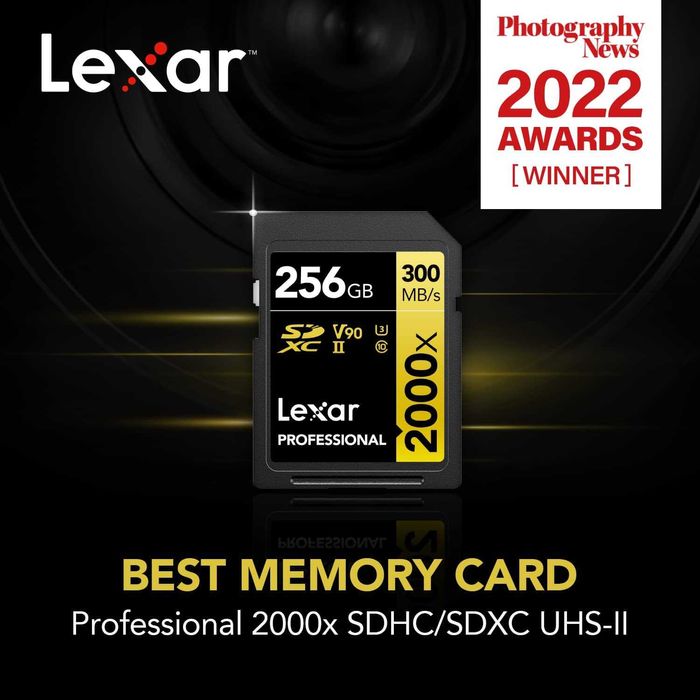 Карта памяти Lexar Professional 2000x 64GB/128GB SDXC UHS-II, U3, V90