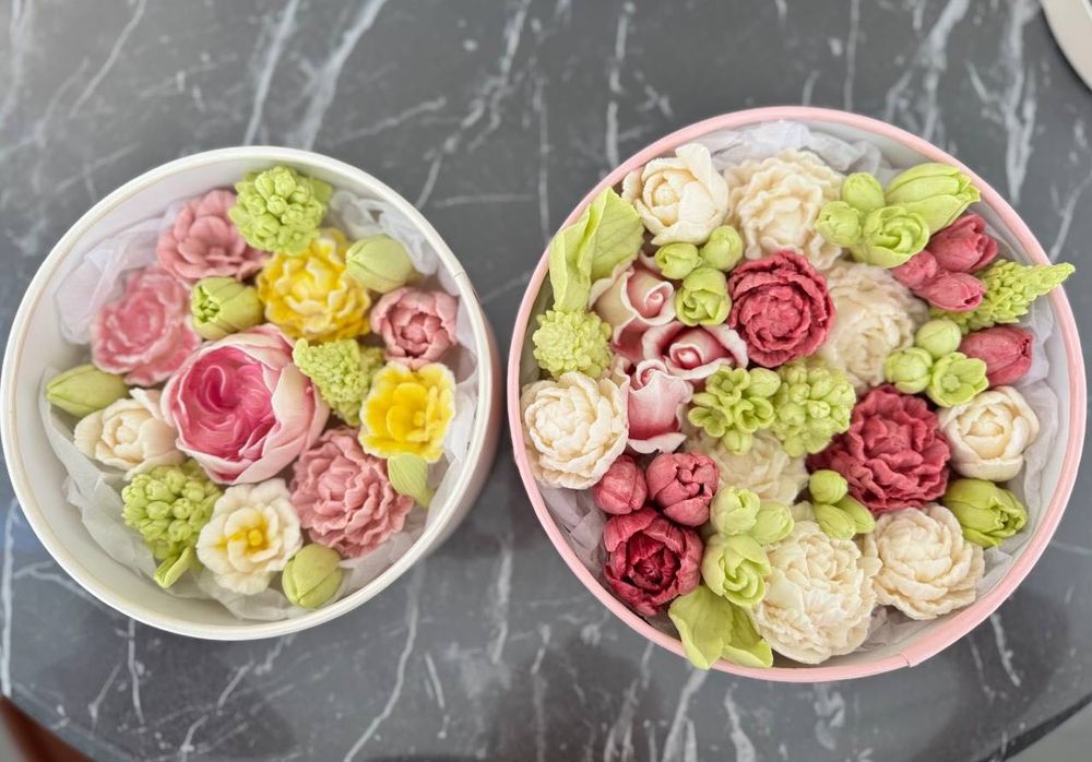 Зефирные букеты, 3D открытки