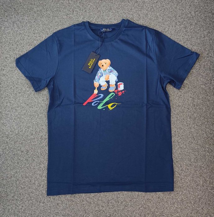 Нова мъжка тениска Ralph Lauren Polo bear фланелка мече лято памук