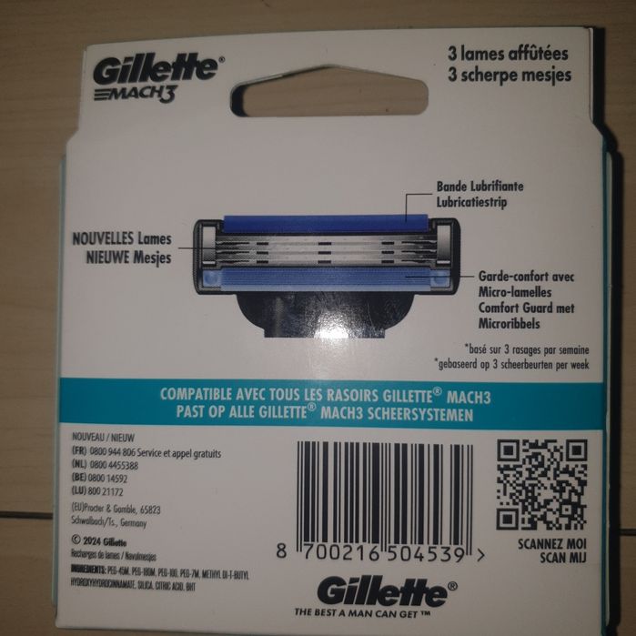Set 8 rezerve Gillette Mach3 sigilat