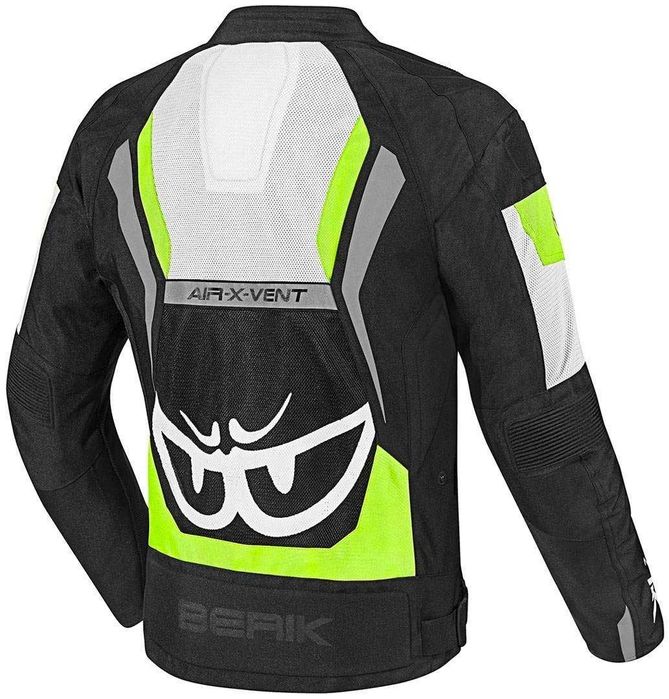 Лятно Текстилно яке Berik Imola Black/White/Yellow Размер 54/XL