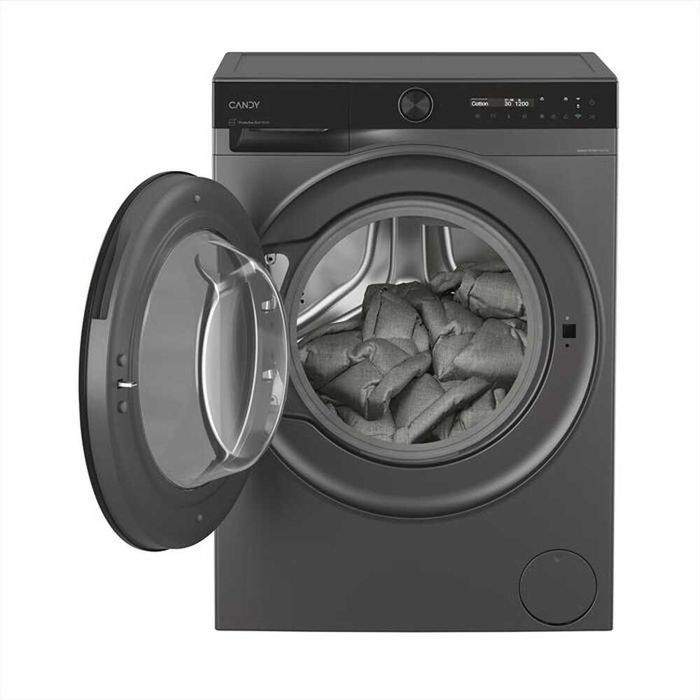 Нова инверторна смарт слим пералня Candy 8 кг антрацит