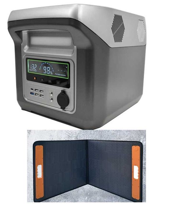 Соларна Енергийна станция ЕНЕРГОН 120ач + Соларен КУФАР 100w тягов