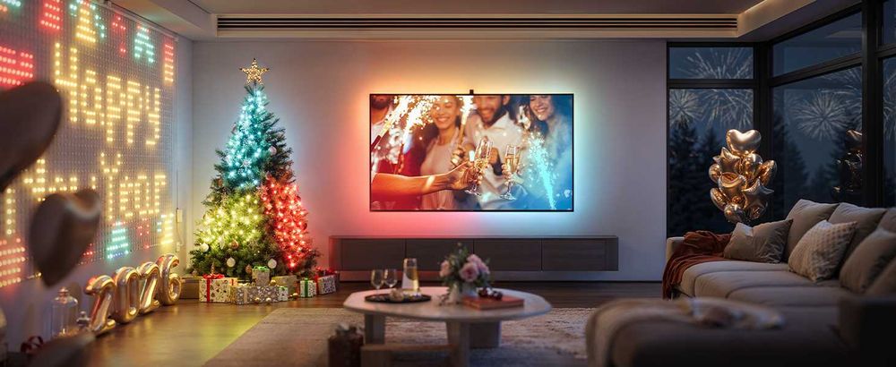 Kоледни смарт лампички Govee Christmas Sparkle String Lights 99ft - 30 метра RGBWIC 375 LED