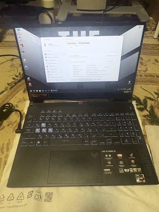 Продам ноутбук Asus TUF GAMING A15 FA507NUR