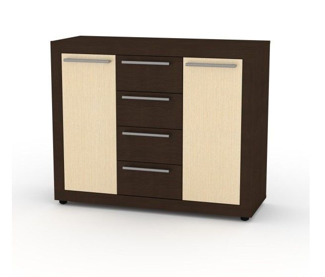 Шкаф компанит МГ1 Тубма 3 цвят: венге комби, елша, орех, ябълка, соно