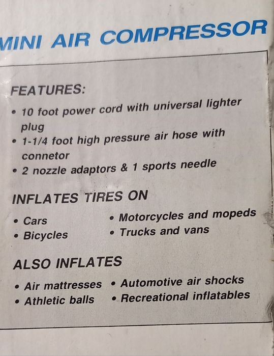 Мини компрессор Mini Air Compressor новый, Австрия