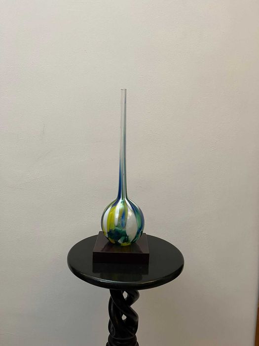 Piesa cristal de MURANO millefiori Italia pe suport bibelouri bibelou