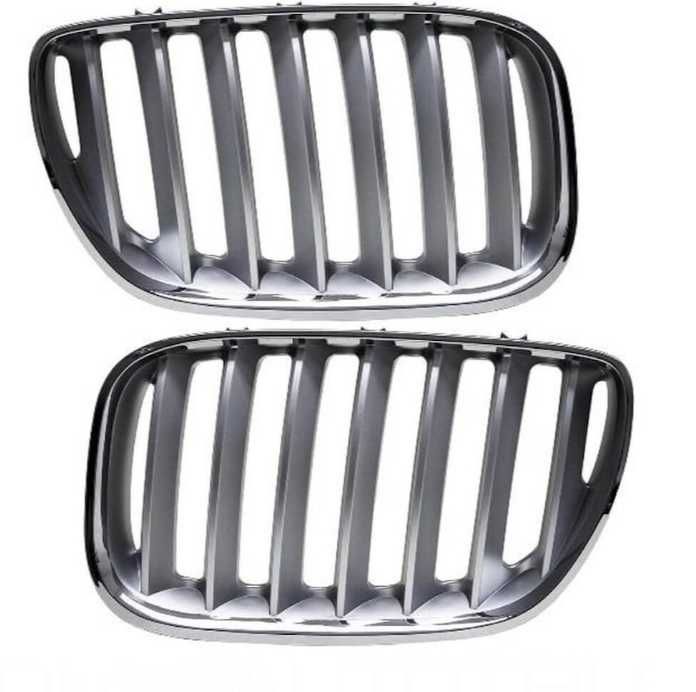 Grile BMW X5 E53 LCI 04-06 argintiu titanium silver