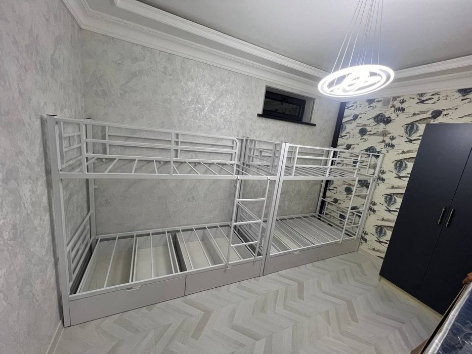 Двухъярусная кровать Loft krovat темир крават metal kalavat Лофт