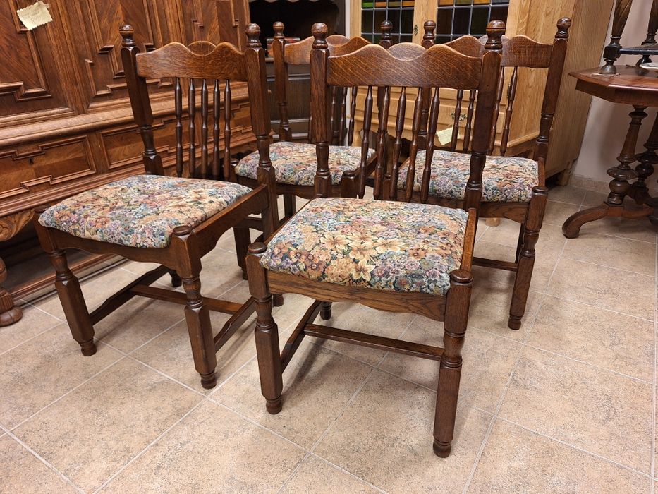 Дъбови столове за трапезария к  - т 4 броя