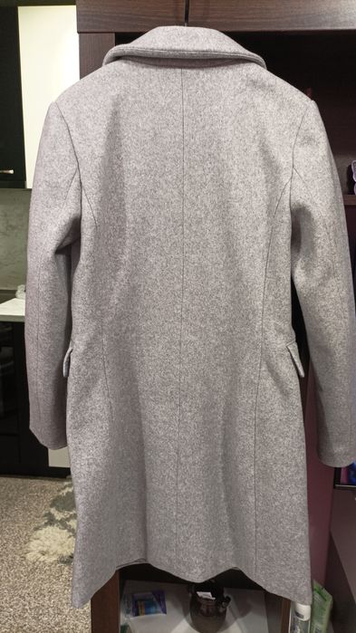 Сиво дамско палто