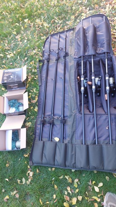 Set crap compact: 3 lansete okuma, 3 mulinete  prologic, husa anaconda