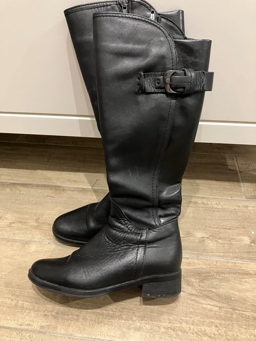 Cizme dama piele Cadenzza negru marime 35 imblanite