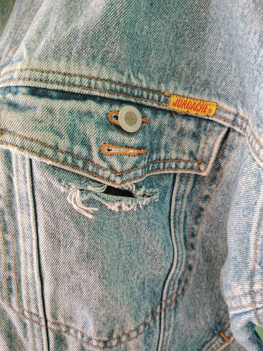 Дънково и кожено яке размер М