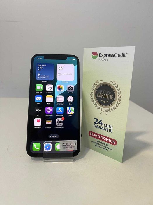 iPhone 12 128Gb 91% bateria (AG32 Vaslui B28205.1) 2 ANI GARANTIE!