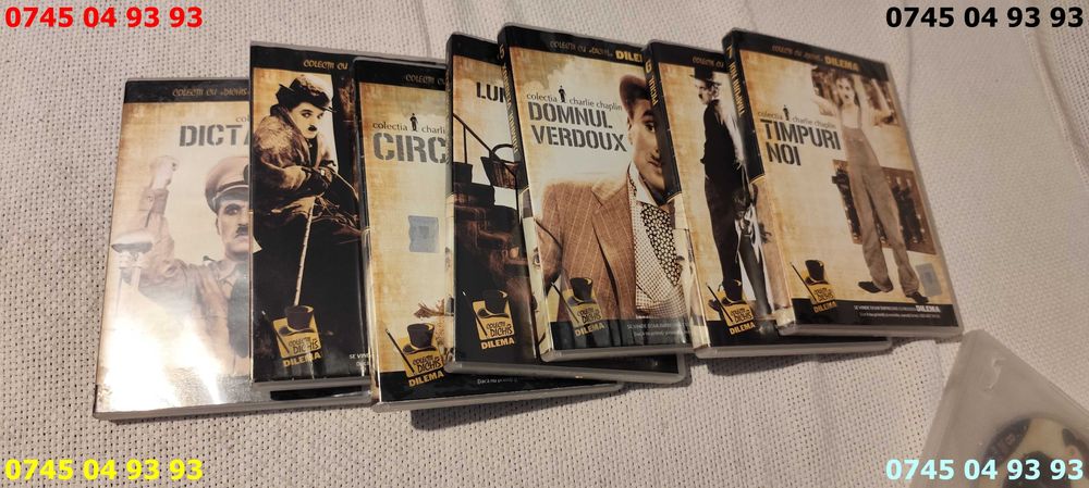 colectie 8 DVD CHAPLIN colectia adevarul