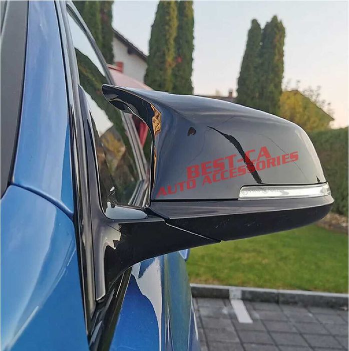 Капаци огледала със щипки черен лак Batman за BMW F20 F22 F30 F32 F36