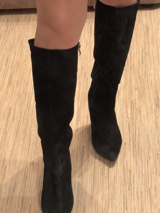 Замшевые сапоги 39 размер