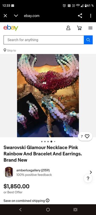 Colier și brățară și cercei SWAROVSKI