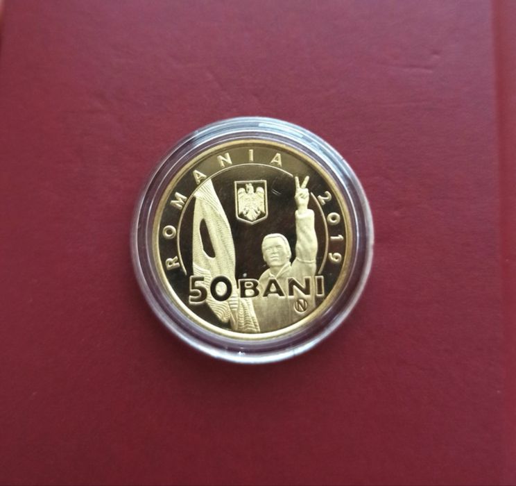 Lot monede 50 bani calitate proof, necirculante, de colectie 5 bucati