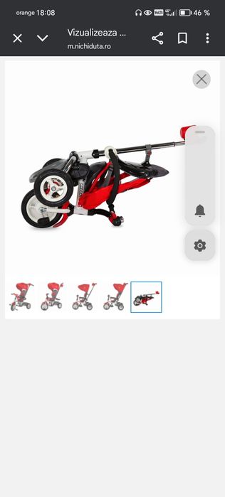 Tricicleta copii pliabila Coccolle Urbio Air Red