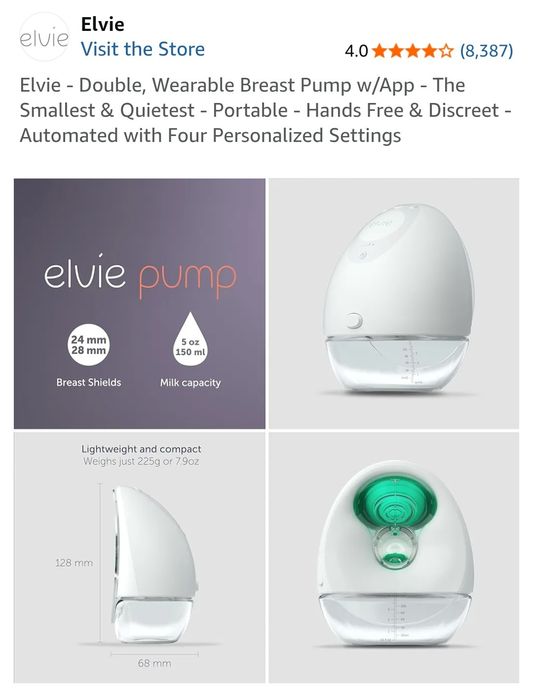 Elvie pump - Pompa san Hands Free (dubla)