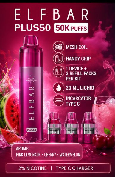 Vape 50 k puffs calitate premium!