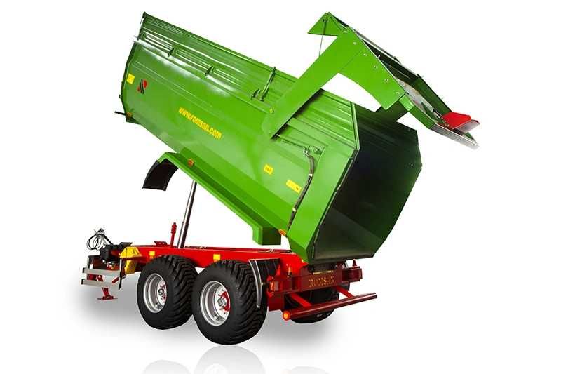 Remorca agricola tandem 18T basculanta U frana aer ax virant