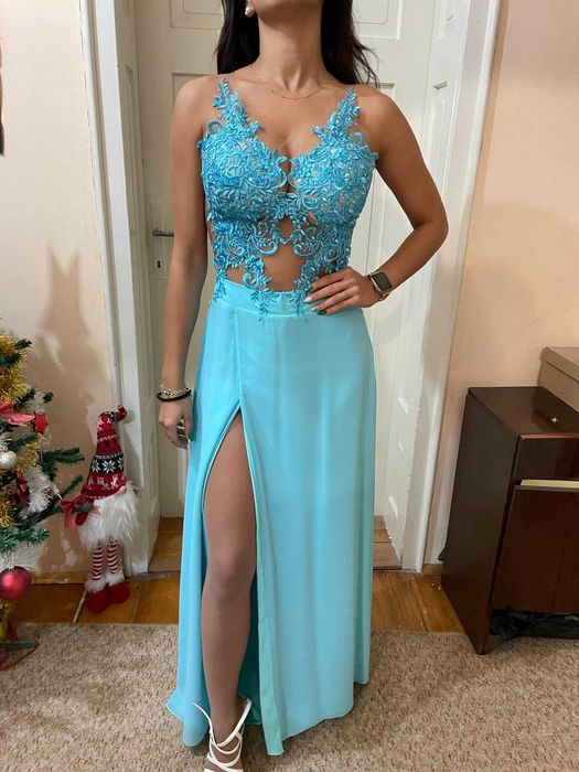 Официална синя рокля