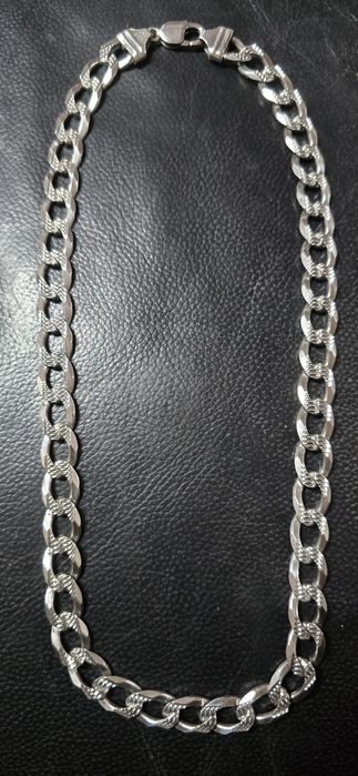 Lant argint masiv 2 fețe 80 gr