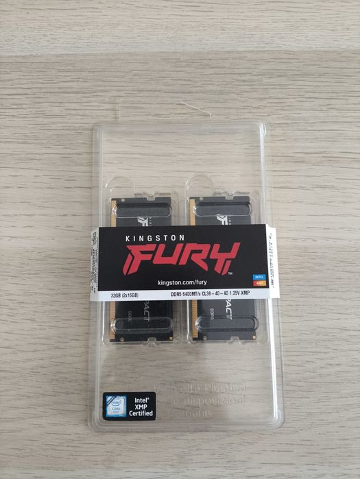 Memorii laptop 32 gb ddr5 6400 kingston fury impact