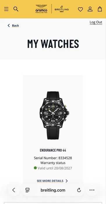Заменям-BREITLING endurance pro 44