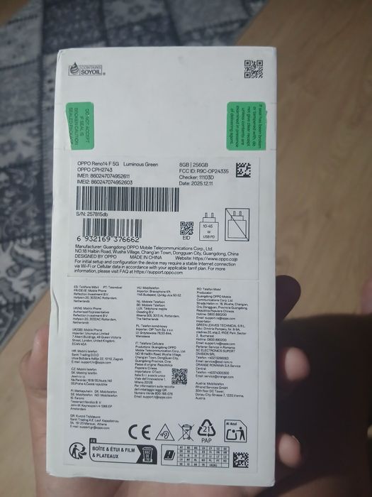 Oppo reno 14 Fg5
