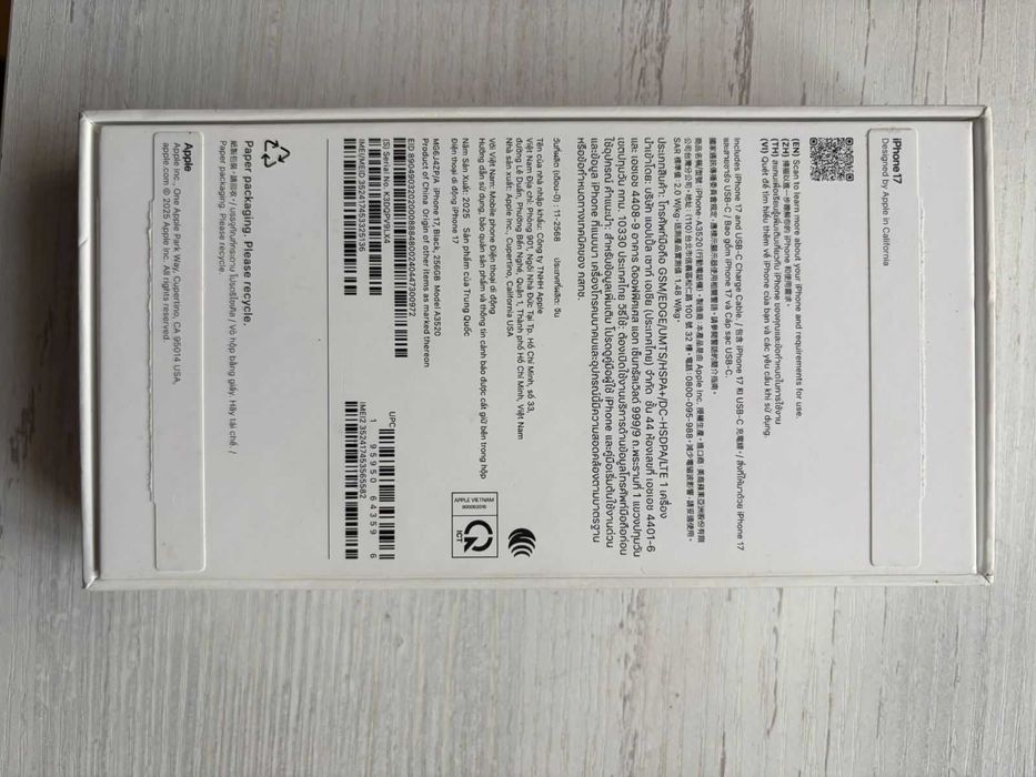 iPhone 17 Black 256 gb. Айфон 17