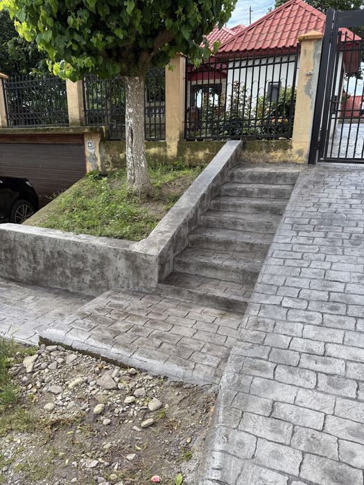 Pavaje curte,beton amprentat,imprimat