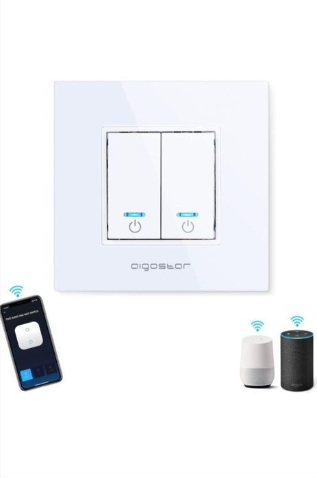 Întrerupătoare wifi cu rama din sticla