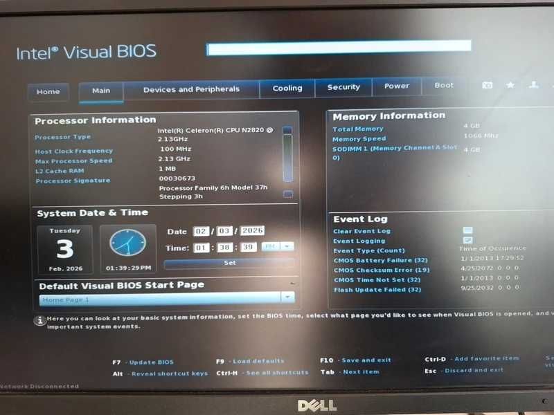 Mini PC Intel NUC DN2820FYK