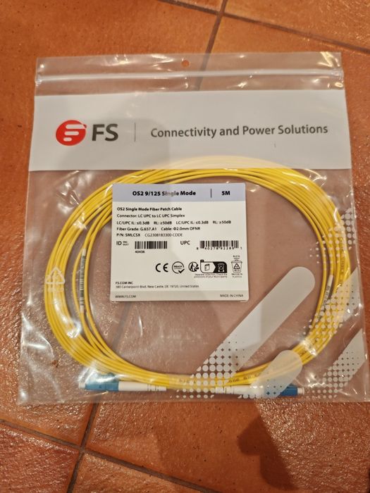 10G SFP+ BiDi модули FS (Brocade compatible) + OS2 LC-LC кабели