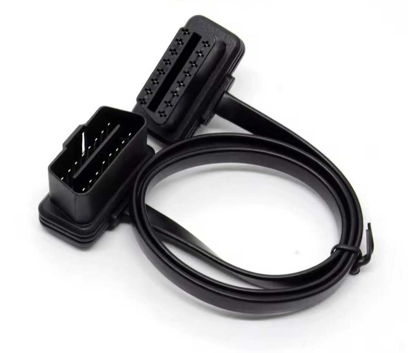 OBD 2 удължител за диагностика с дължина 1 метър кабел удължение ъгъл