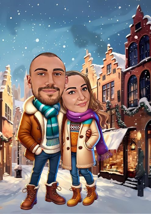 Карикатура! До 24h от 30лв!+ПОДАРЪК персонализирана картичка !