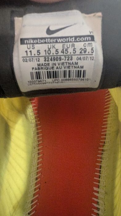nike lunar rom  44.5 29 cm